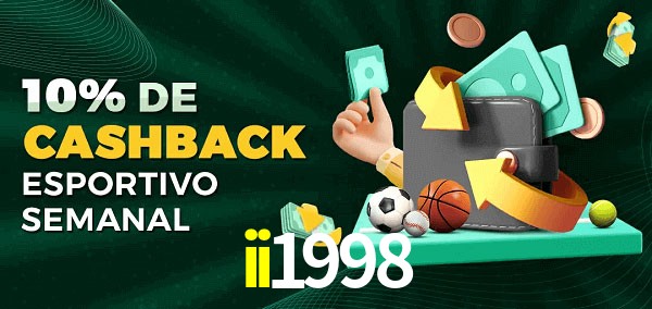 10% de bônus de cashback na ii1998